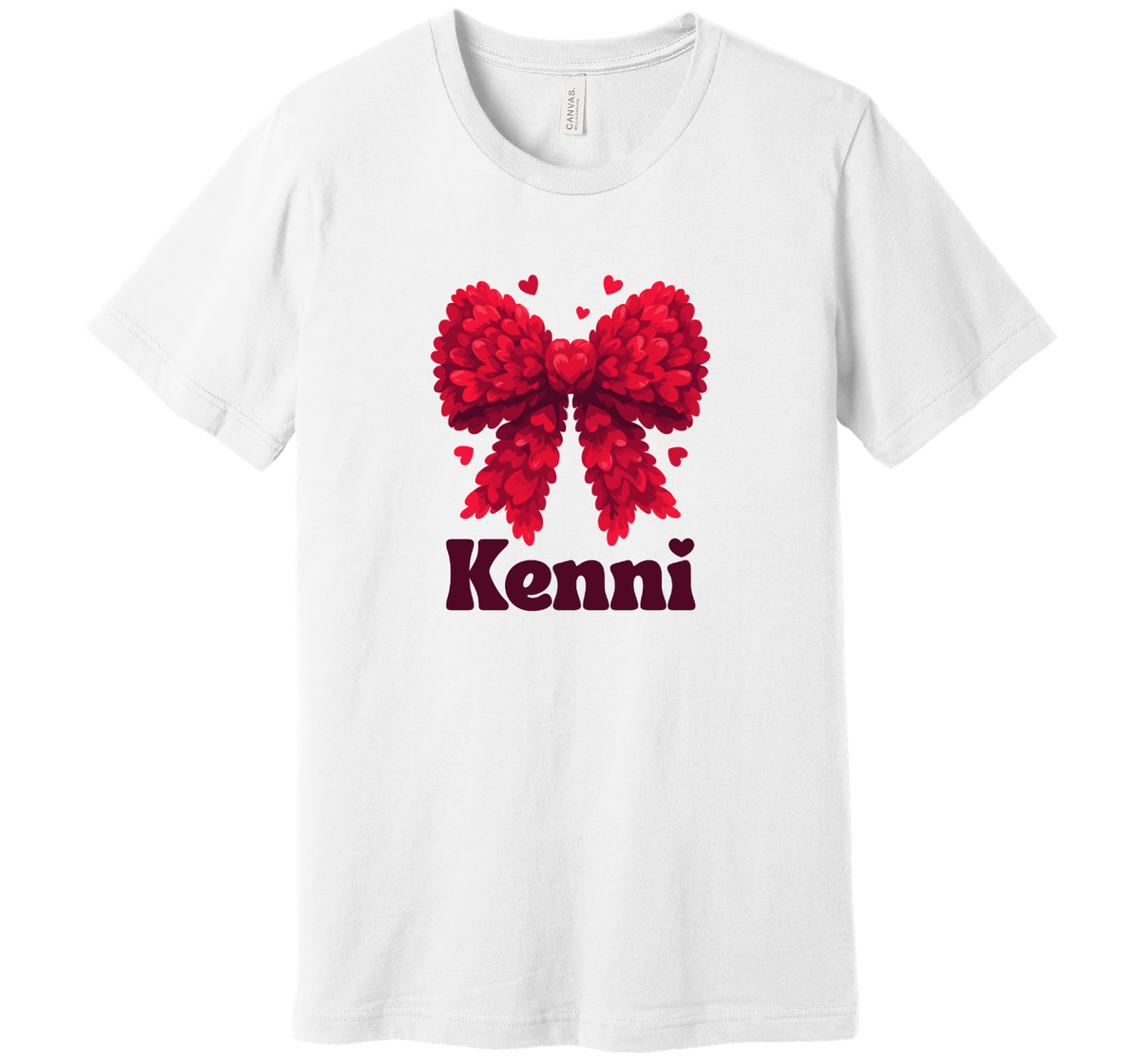 Personalized Heart Bow Crewneck/Tshirt