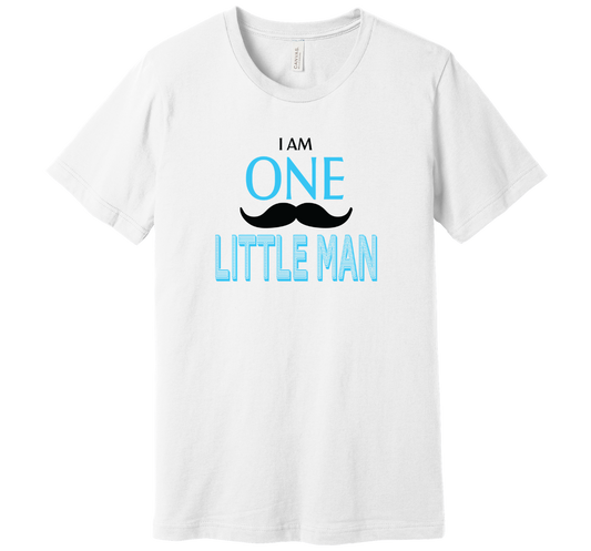 One Little Man Birthday Shirt