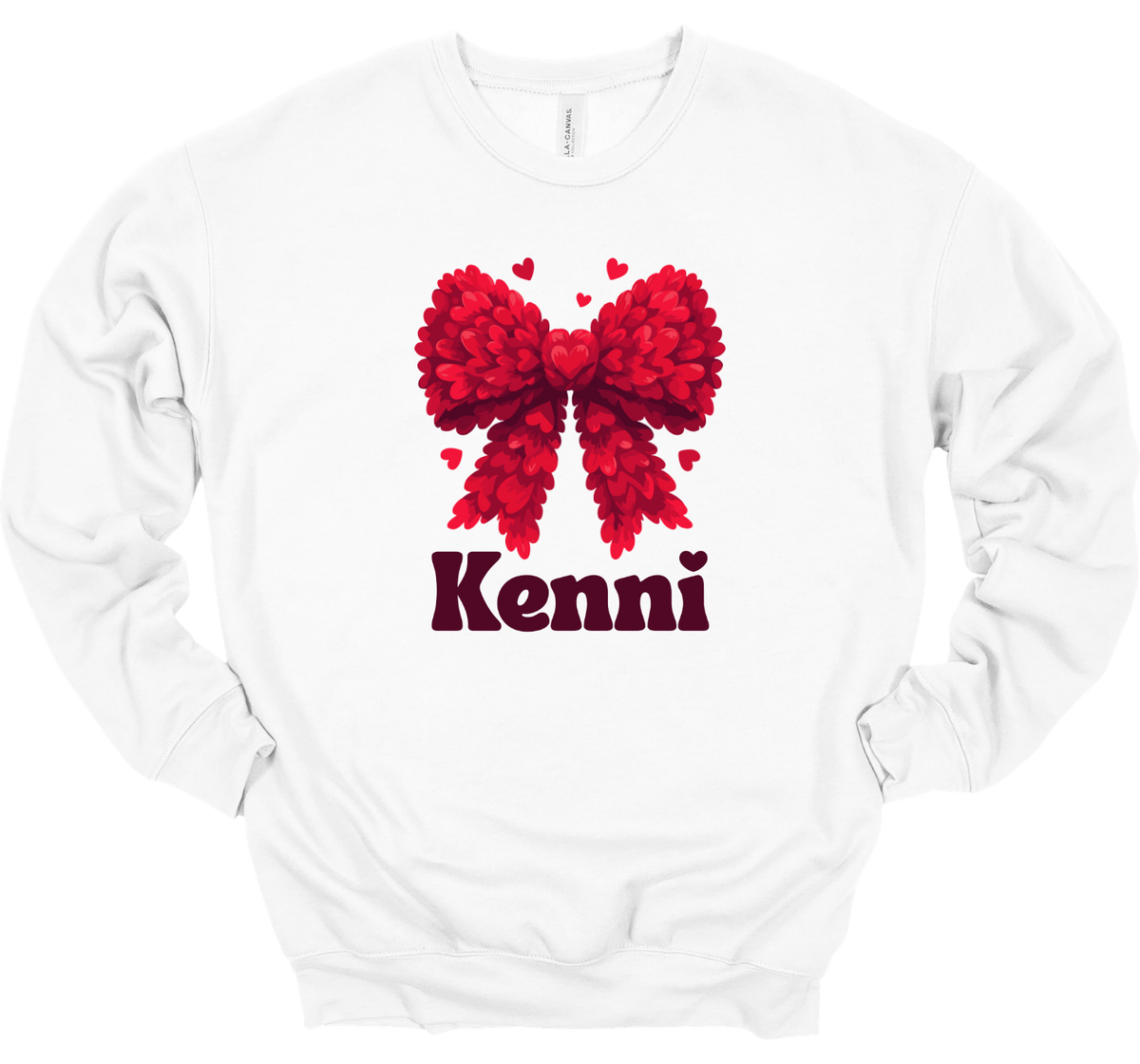 Personalized Heart Bow Crewneck/Tshirt