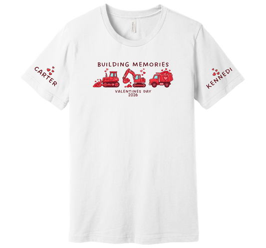 Personalized Valentines Day Building Memories Shirt