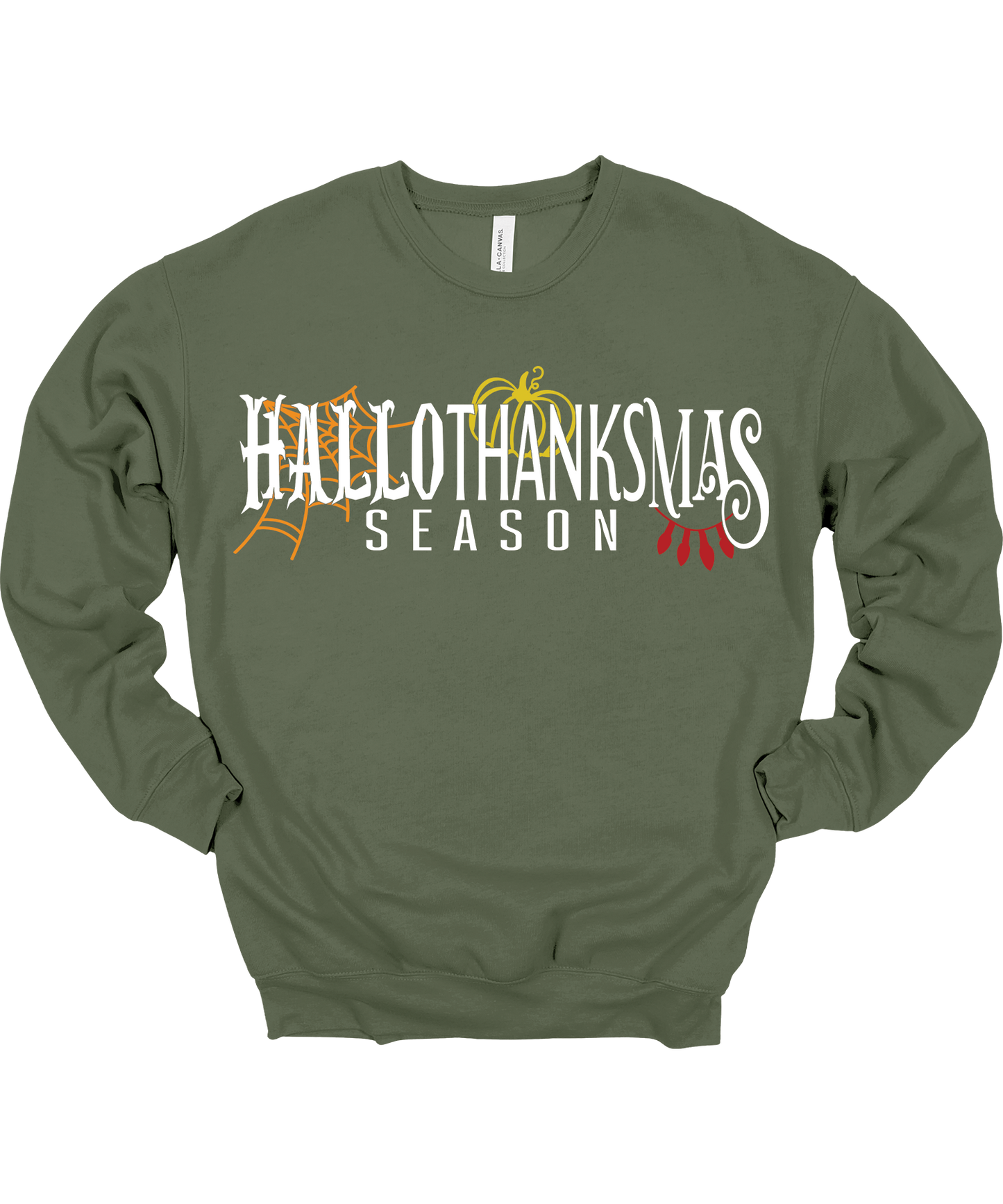 Hallothanksmas Season Crewneck Sweatshirt Unisex