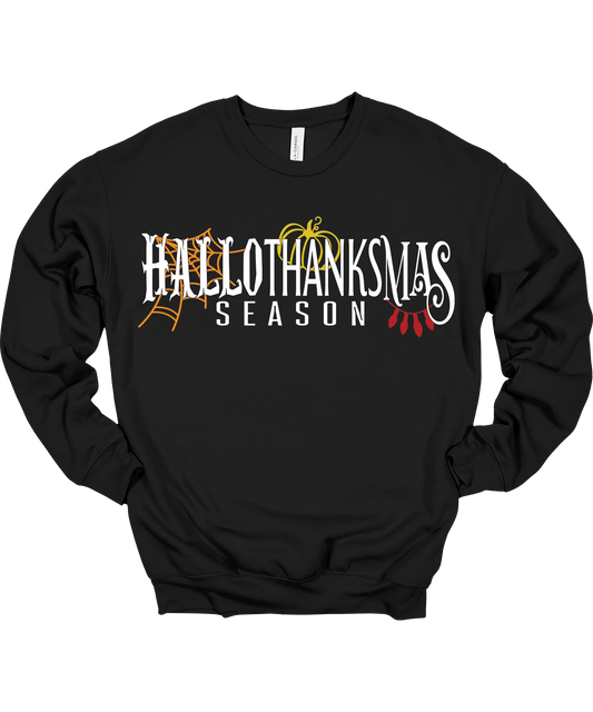 Hallothanksmas Season Crewneck Sweatshirt Unisex